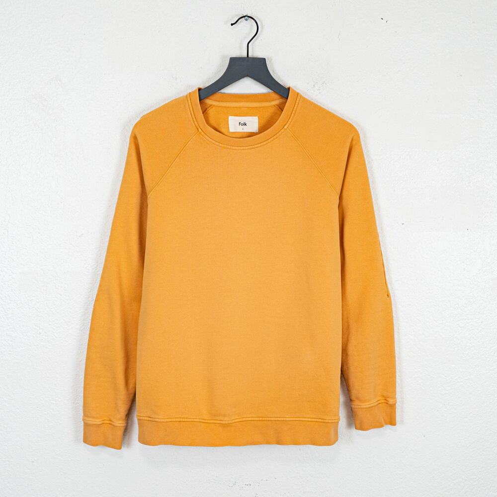 FOLK Men's Rivet Cotton-Jersey Sweatshirt in Yellow cotton size 2